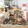 1Pc Santa Claus Gifts Winter Night Rug Office Carpet Indoor Outdoor Doormat Nonslip Soft And Comfortable Living Room Christmas Halloween Gift D9183