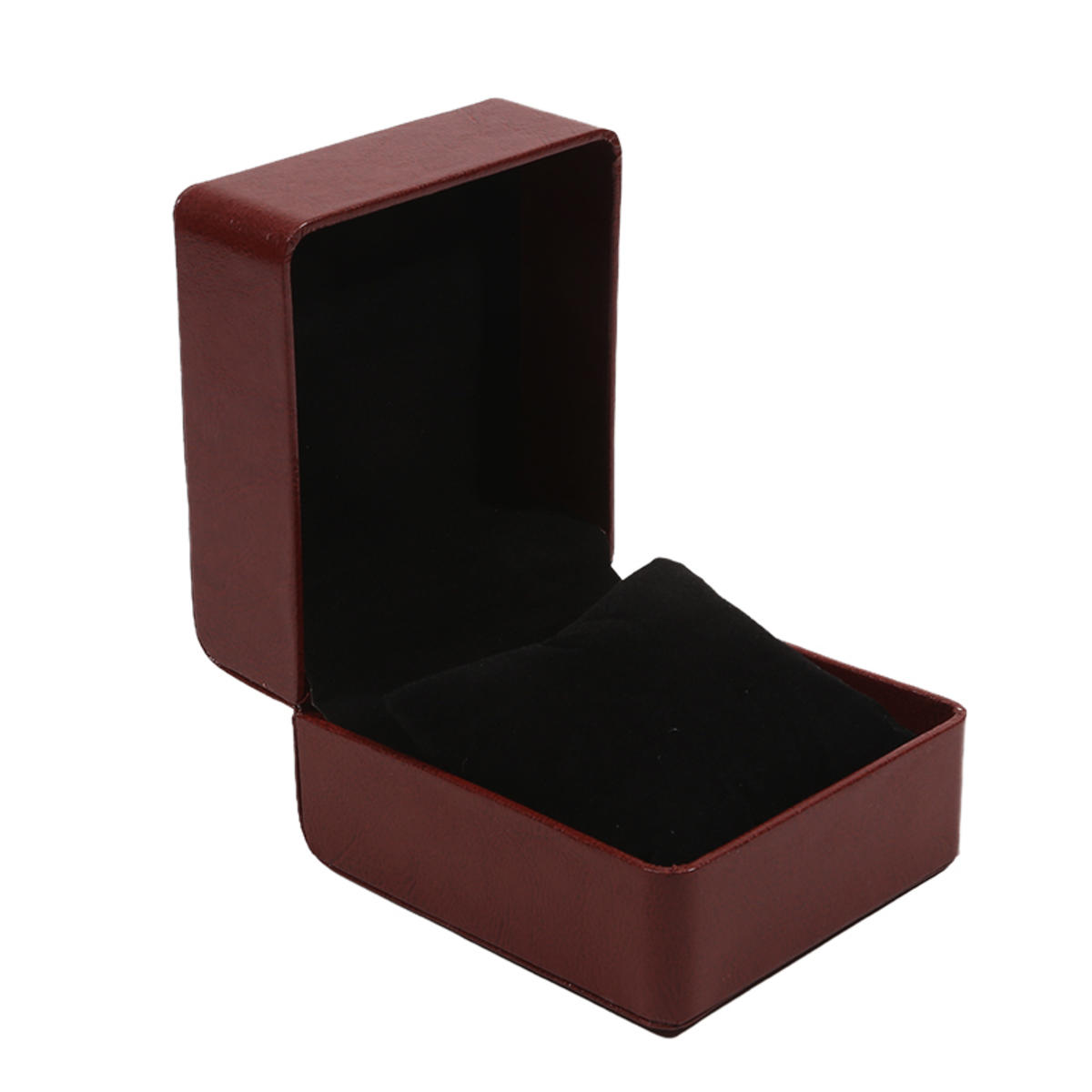 

Одинарная коробка для часов с подушкой, PU органайзер для часов, витрина для наручных часов для мужчин и женщин, подставка для часов и ювелирных изделий, подарочная коробка для хранения glossy кофейный