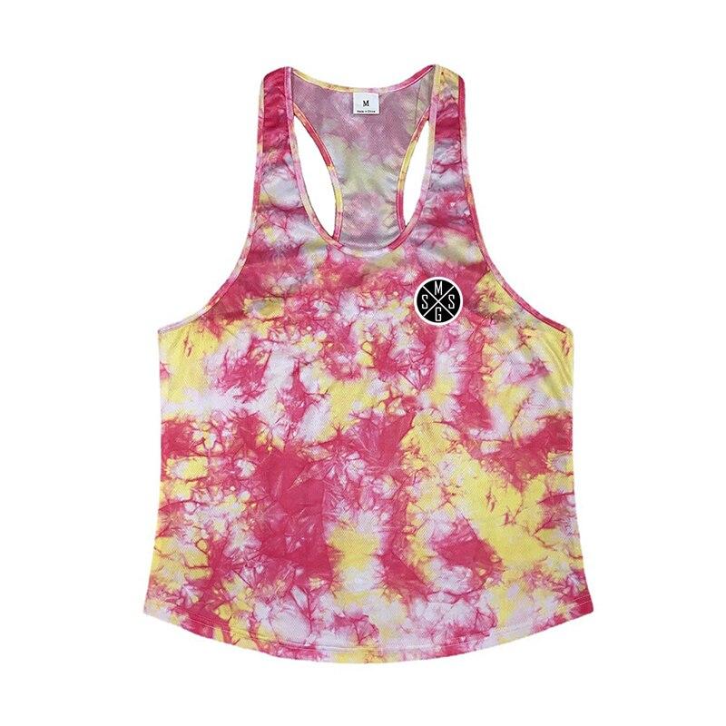 

Muscleguys Мужская одежда для зала Летняя фитнес камуфляжная красивая майка без рукавов сетчатая быстросохнущая бодибилдинг XXL