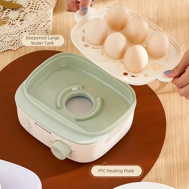 350W Electric Boiler 16 Eggs Automatic Breakfast Machine Timing Egg Custard Food Warmer Steaming Cooker 220V