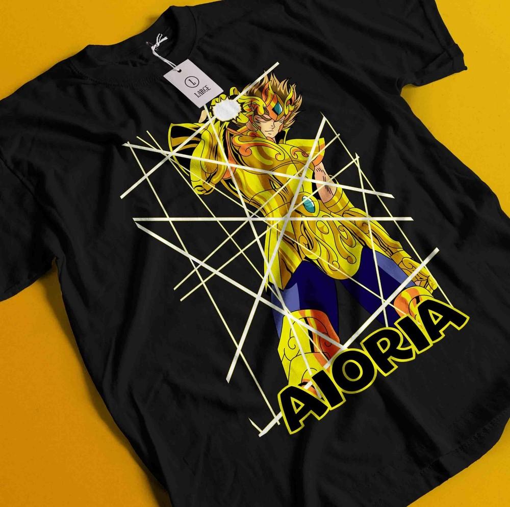 

Футболка Saint Seiya Рыцари Зодиака Хёга Икки Шун Аниме Манга Футболка Унисекс 4XL