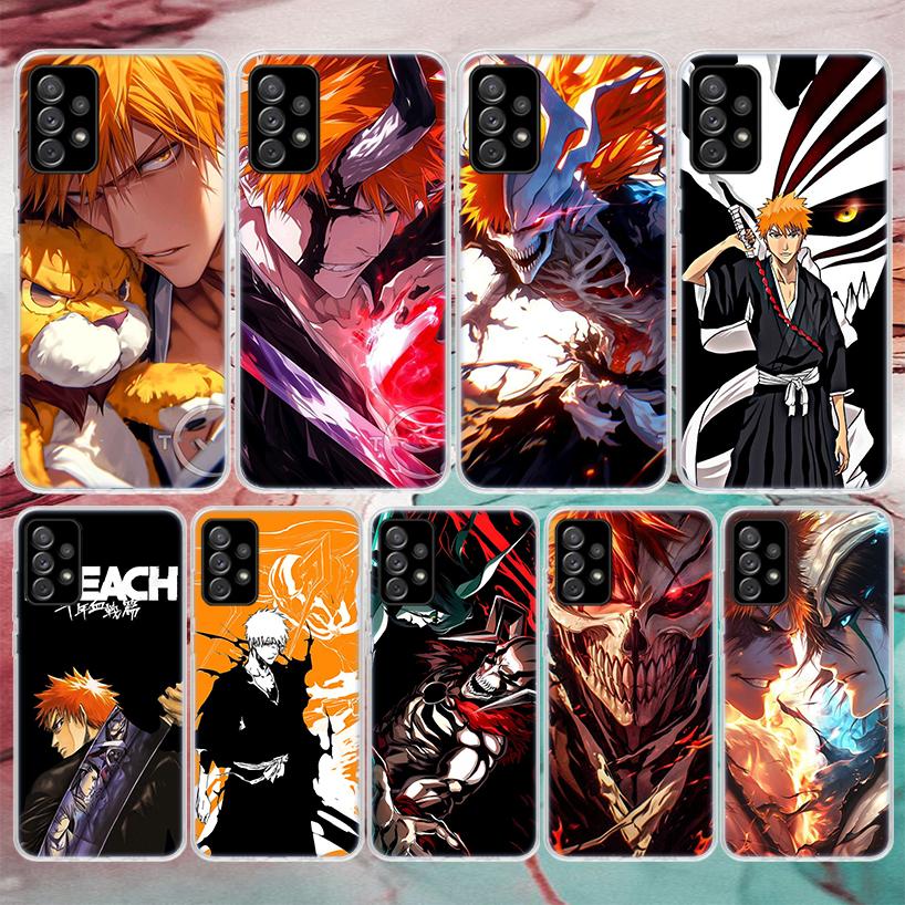 Kurosaki Ichigo Bleach Soft Phone Case For Samsung Galaxy A52 A42 A32 A12 A22 A51 A50S A30S A20S A10S A71 A41 A31 A21S A40 A20E