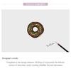 WOSTU Čokoládový donutový korálek 925 Sterling Silver Delicious Dessert Character Charm pro originální náramek