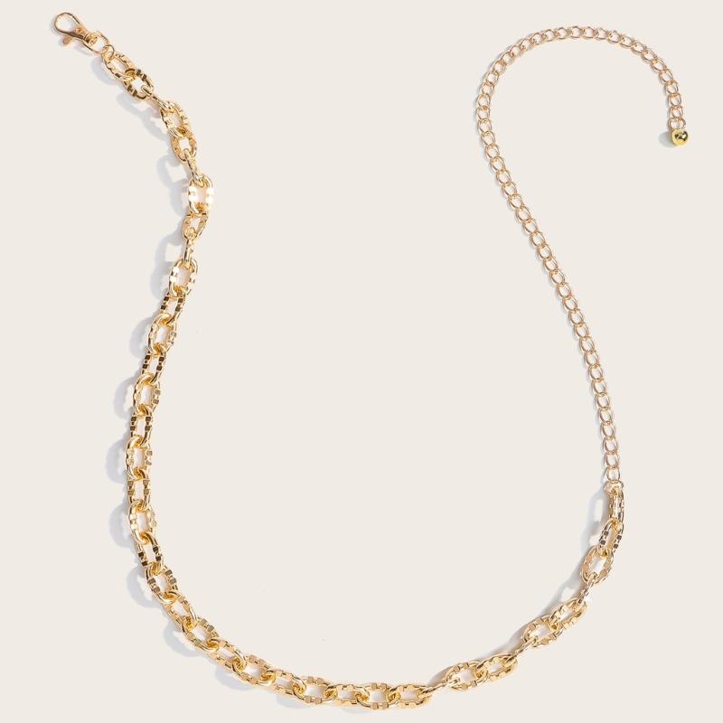 Practical Metal Waist Chain Suitable Daily Wear Women's Fashion Belt Hollow Metal Chain Belt For Daily Use