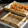 Tayland Restoran Malzemeleri, Bambu Dokuma Tepsiler, Japon Mutfağı Setleri, Servis Tabakları, Yaratıcı Atıştırmalıklar, Kızarmış Yiyecekler, Tatlı Tabakları