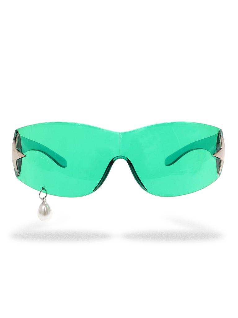 Pearl decorative cat eye sunglasses UV anti-ultraviolet trendy sunglasses for men and women