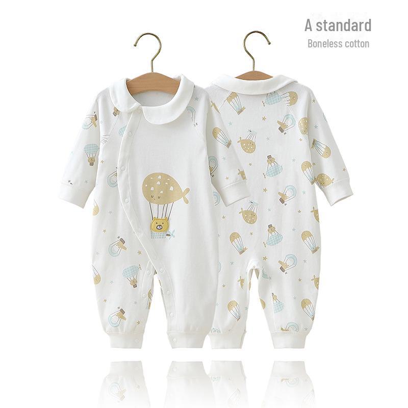 Helt ny ren bomull, beinfri baby jumpsuit - vår-/sommerromper yttertøy for nyfødte.