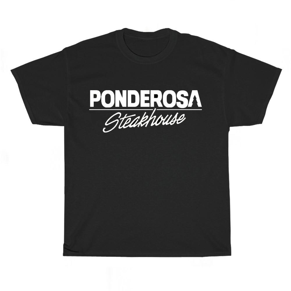 New Ponderosa Steakhouse Restaurant Logo Unisex T-Shirt Funny Size S to 5XL S