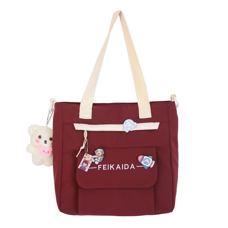 Fashion junior high school students schoolbag large capacity backpack fashion flow crossbody backpack