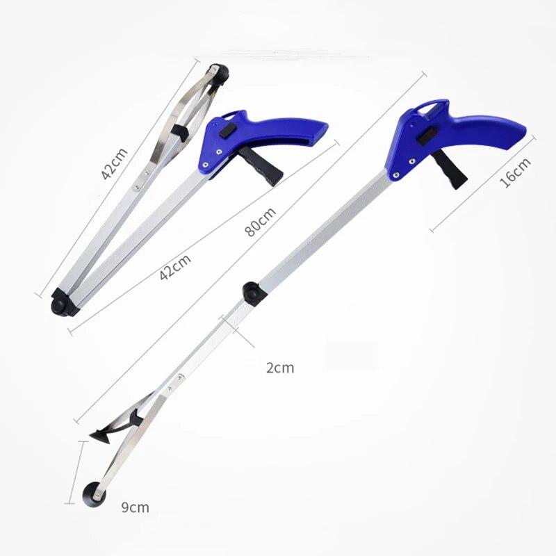 82cm Foldable Litter Reachers Pickers Pick Up Tools Grabber Reacher Gripper Extender Deep Garbage Pick Up Tool Grabbers AVE