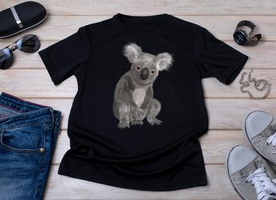 T-shirt Koala, Cadeau pour Amoureux de Koalas, T-shirt Animal Mignon, Chemise Faune Naturelle, Haut Koala Homme Femme, T-shirt à Imprimé Animal, Chemise Cadeau pour Elle