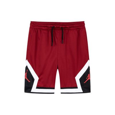 Pantalones Cortos Casuales Elásticos de Cintura con Bloques de Color Pantalones Cortos para Niños Rojo Bufón JD2122045GS-001