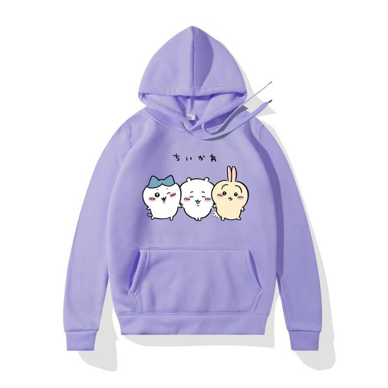 Anime manga Kawaii Chiikawa print hoodie for men and women