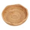   Basket Round Woven Storage Bowl Bread Fruit Serving Basket for Kitchen Dining Room Living Room