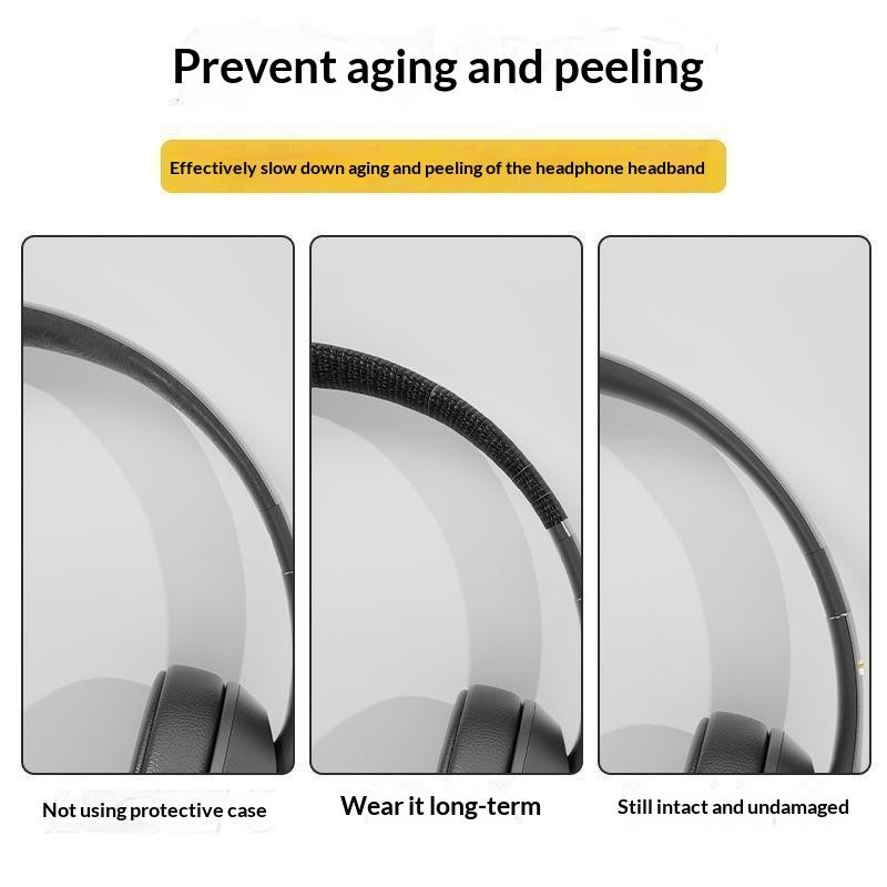 1Pcs Tearable Headphone Headband Protector Tape, Anti-Aging Peeling Repair Strip For Over-Ear Headsets, Durable Material