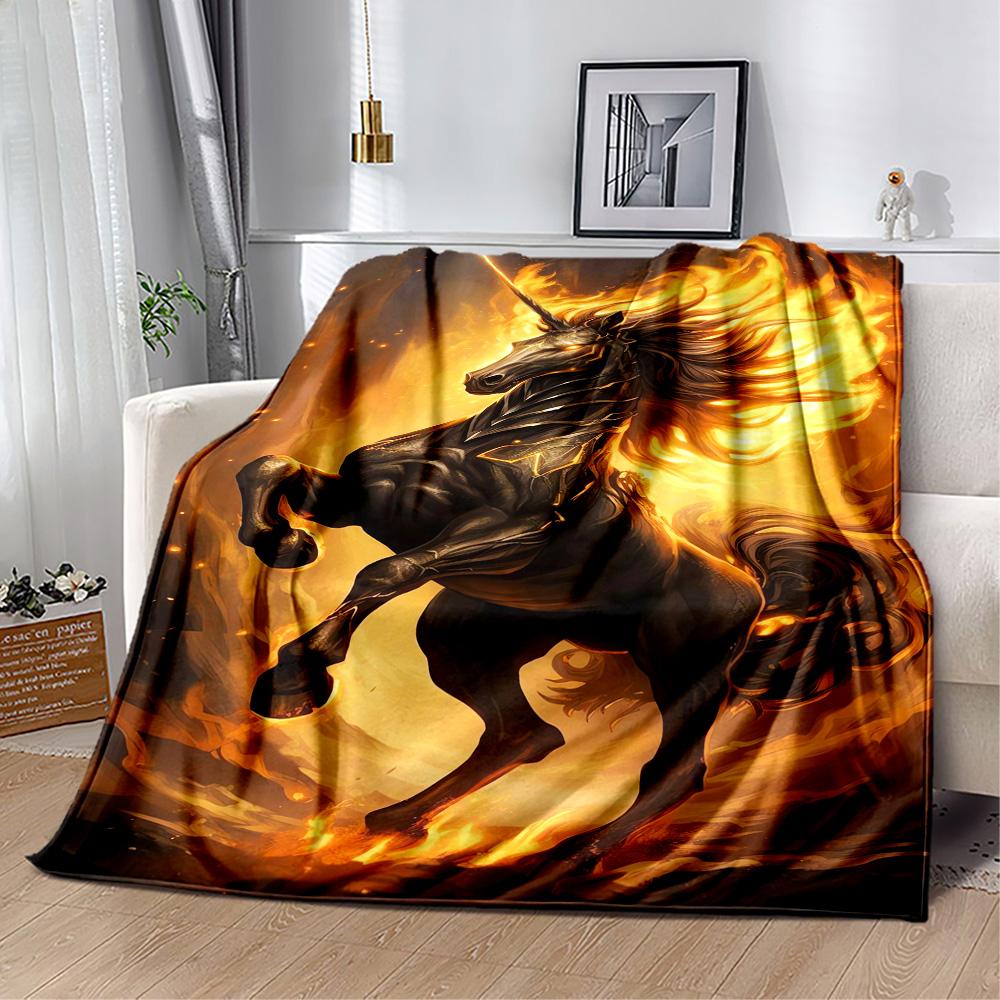 1pc Unicorn Sky blanket Soft and Warm for Sofa Office Camping Travel Livingroom Great Gift for Friends and Family Comfortable