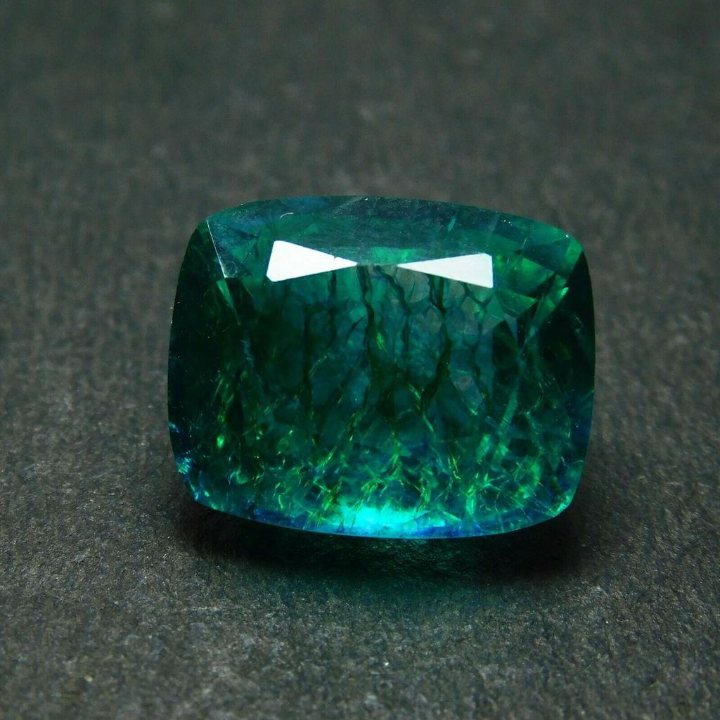 Natural 10.56 Ct Colombian Emerald CERTIFIED Cushion Cut Green Loose Gemstone m-25 008 004