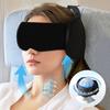 This 3D Sleep Mask Provides Complete Darkness, Relieves Eye Strain Adjustable for Both Men and Women Includes a Neck Cover and Travel Pillow Strap