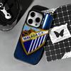 Hot M-Malaga CF Phone Case For iPhone 17,16,15,14,13,12,11 Plus,Pro Max,XS,Colored Silver Phone Case