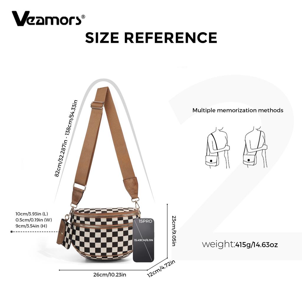 Women Adjustable Strap Crossbody Bag Vintage Shell Waist Bag Casual Daily Shoulder Purse