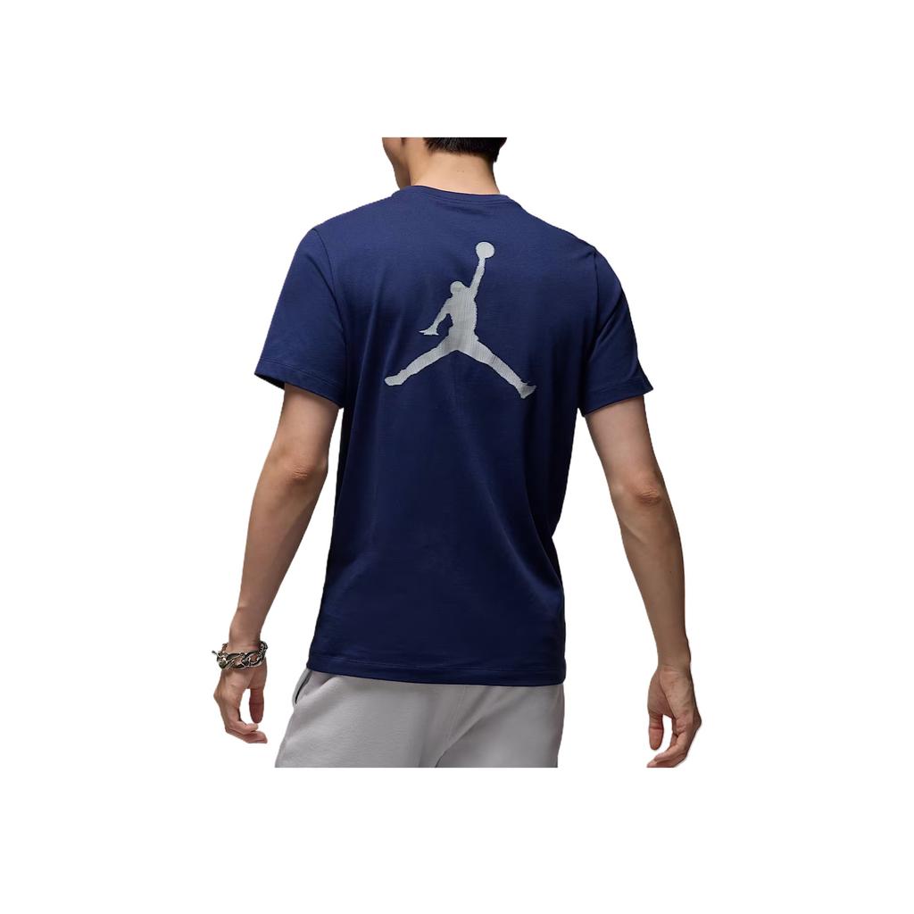 Jordan Mvp Jumpman Ss25 Modna Wygodna Wszechstronna Miękka Koszulka z Krótkim Rękawem Męska Top Granatowo-Niebieski IB7522-410