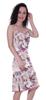 Moomaya Printed Spaghetti Strap Nightgown For Women  s Lace V-Neck Sleepwear