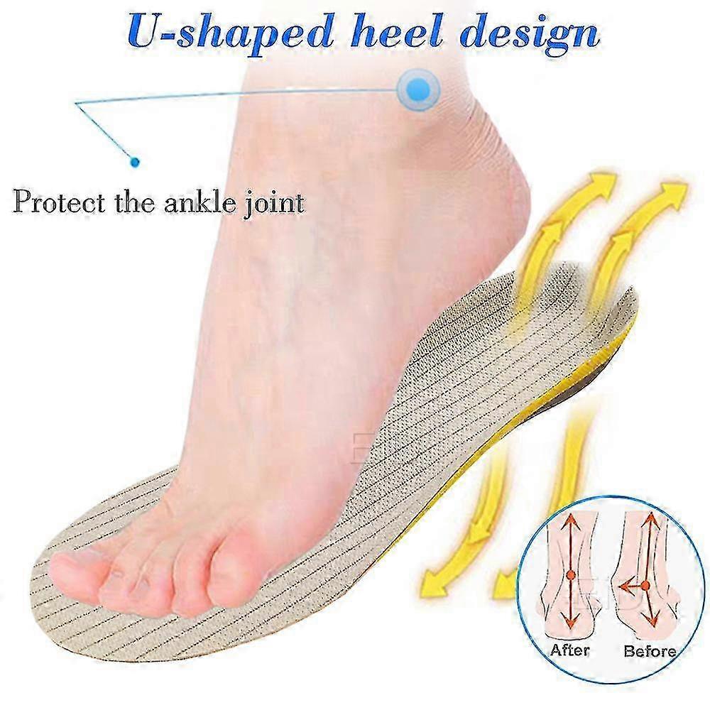 Premium Orthotic Gel Insoles Orthopedic Flat Foot Health Sole Pad For Shoes Insert Arch Support Pad For Plantar Fasciitis Unisex