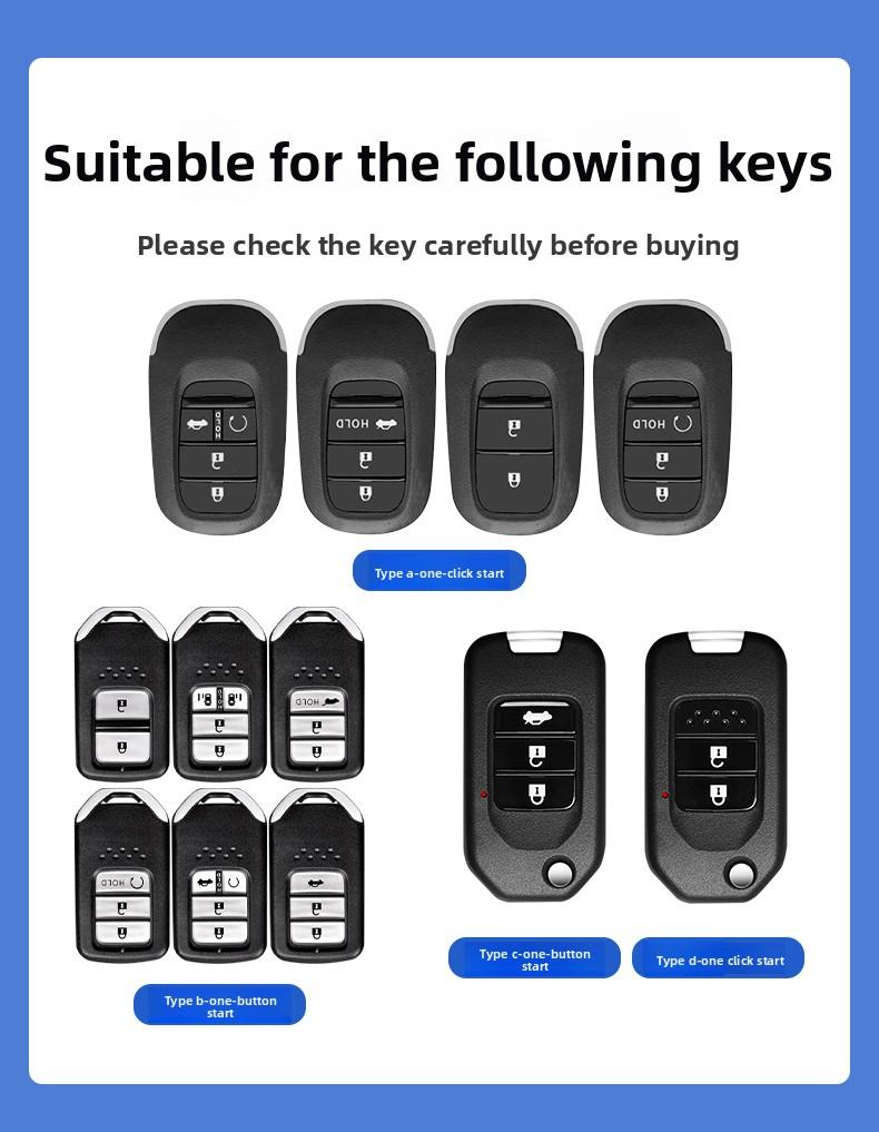 Suitable for Honda Key Covers: Fit, Civic, City, XR-V, CR-V, HR-V, Breeze, Avancier, Lingpai (foldable Old-style Shells for Men)