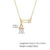 Zodiac Necklace Gold Plated Stainless Steel Chain Safety Pin 12 Constellation Horoscope Pave CZ Pendant Waterproof