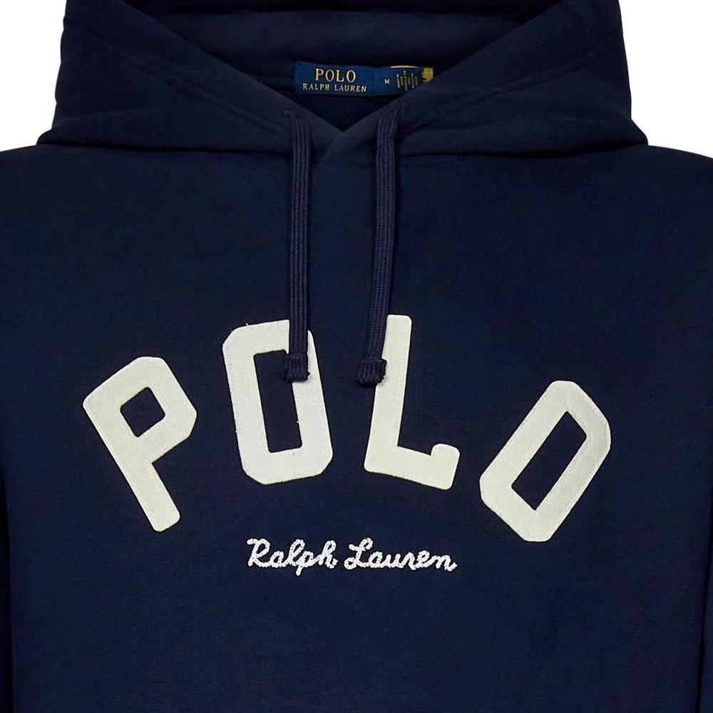 Polo Ralph Lauren Logo Letter Pattern Printed Hooded Long Sleeve Sweatshirt Men Sweatshirt Navy-Blue 710952040-001