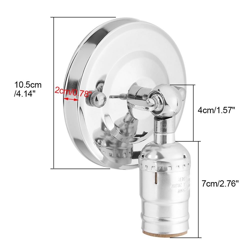 Vintage-Lichthalter, E27-Wandleuchte mit Schalter für den Heimgebrauch und die Dekoration, 220 V