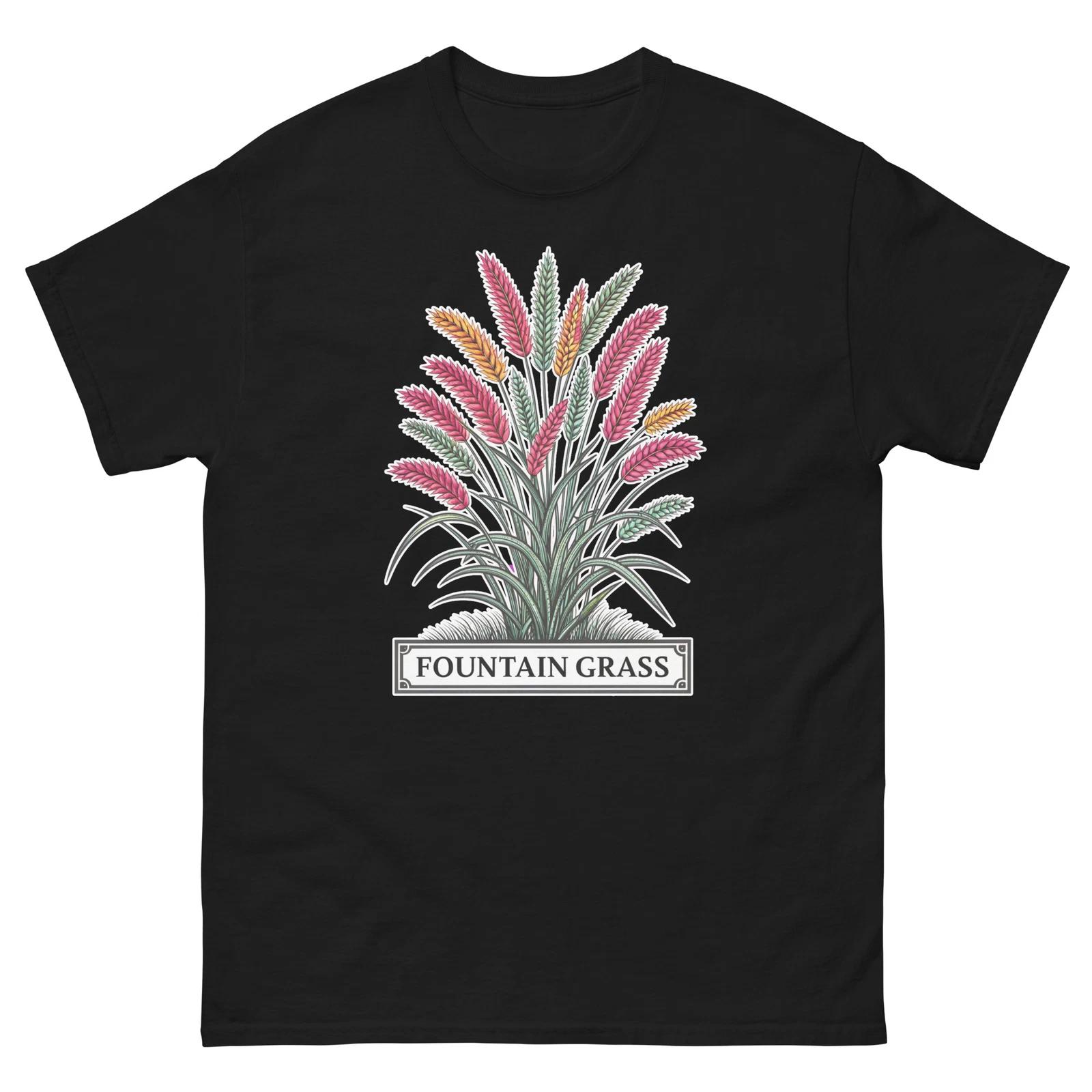 Трава Фонтанная Растение Садоводство Ландшафтный Дизайн Садоводство Футболка S