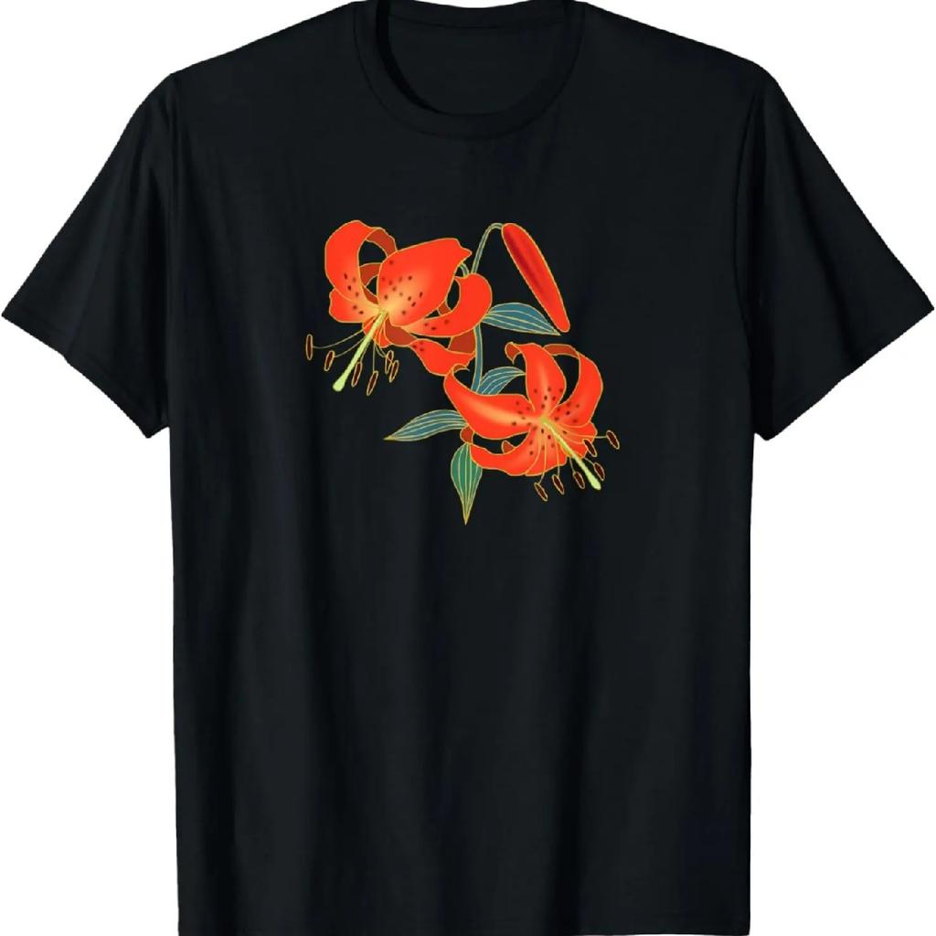 Fire lily flower design T-Shirt