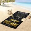 Name Custom Duty Call Ghost Print Beach Towel, Large Soft Quick Dry Towel for Beach Camping Swimming
