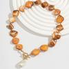 Irregular Shell OT Buckle Bracelet Necklace Female, Seaside Vacation Travel Accessories