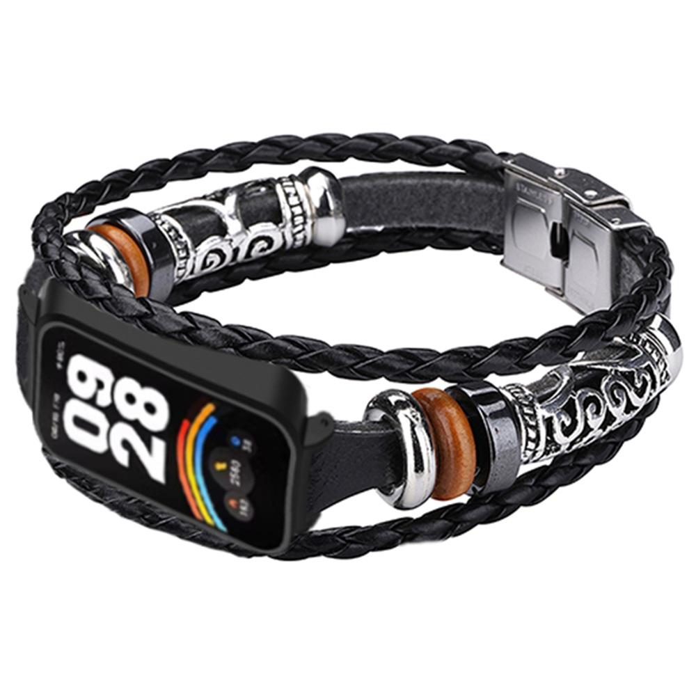 Pour Xiaomi Redmi Band 3/Smart Band 9 Active Bracelet de montre à perles Ethnique DIY Bracelet de montre de remplacement