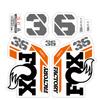 36 Factory Sc  Step Cast Decals Waterproof Mtb Front Fork Stickers Vinyl Bike Frame Protective Decor