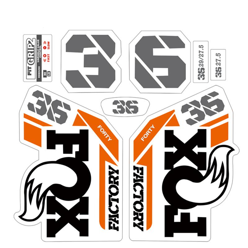 36 Factory Sc Step Cast Decals Waterproof Mtb Front Fork Stickers Vinyl Bike Frame Protective Decor