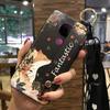 Back Cover Anti-dust Phone Case For Nokia 5.4 Wrist Strap Anti-knock Kickstand Shockproof Wristband Flower Phone Holder
