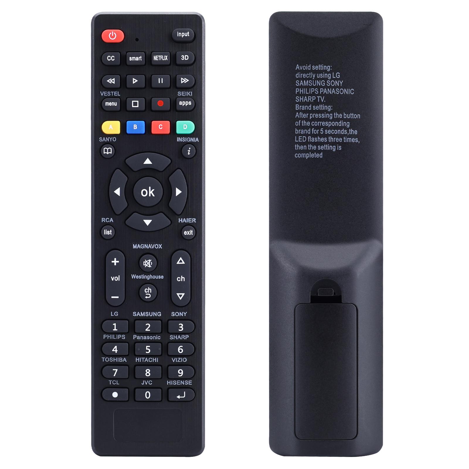 

Универсальный пульт ДУ для телевизоров L.G, Samsung, TCL, Philips, Vizio, Sharp, Sony и других брендов LCD LED 3D HDTV Smart TV