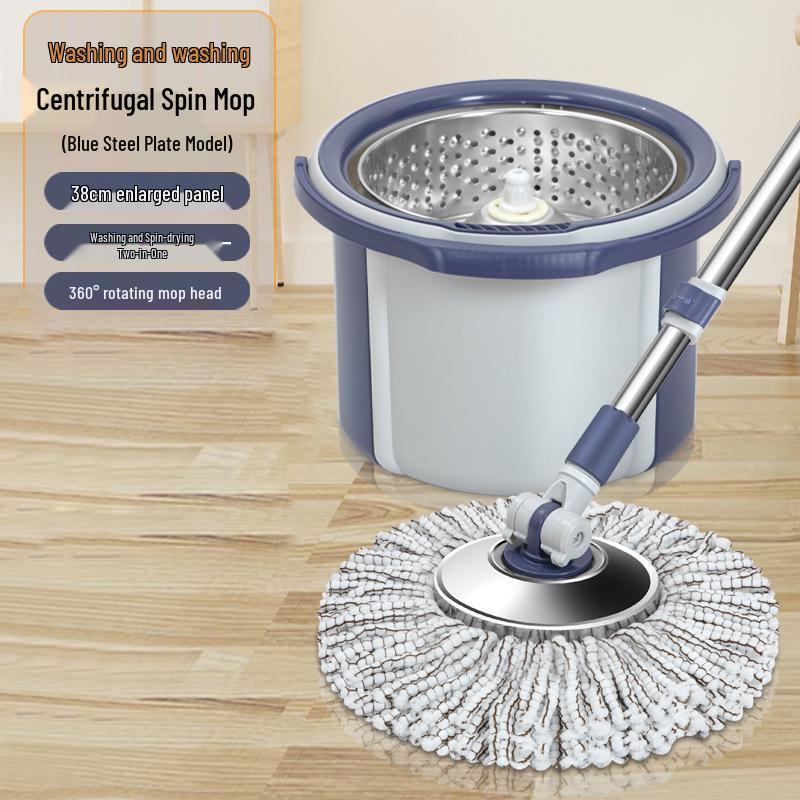 Jia Shi Jie 360° Spin Mop Set: Hands-Free, Dual-Use Wet & Dry Single Bucket System