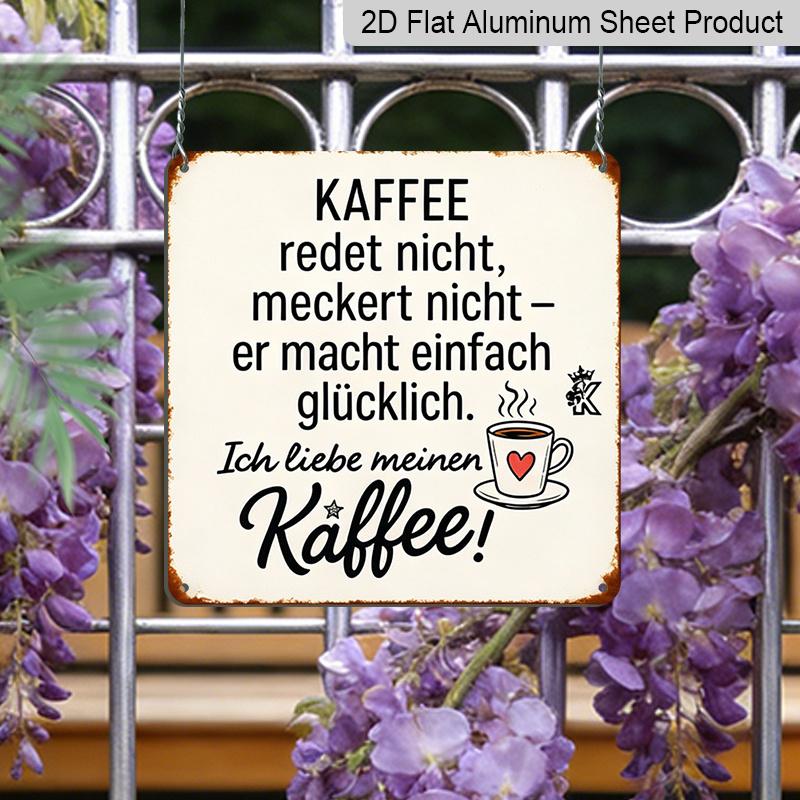 2D Flat 1pc, Vintage Metal Sign, Decorative Plaques and Ornaments, Theme, Humorous Retro Style, Perfect for Kitchens, Cafes, Restaurants, Offices