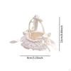 Fashionable Flower Girl Basket for Garden Ceremonies And Parties