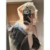 Texture premium sweet cool girl black silver kt for apple 17promax mobile phone case iphone16/15 pendant
