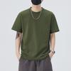 Short-sleeved Mens Single Color Relaxed Fit Top T-shirt In Spring Versatile Half-sleeved Body