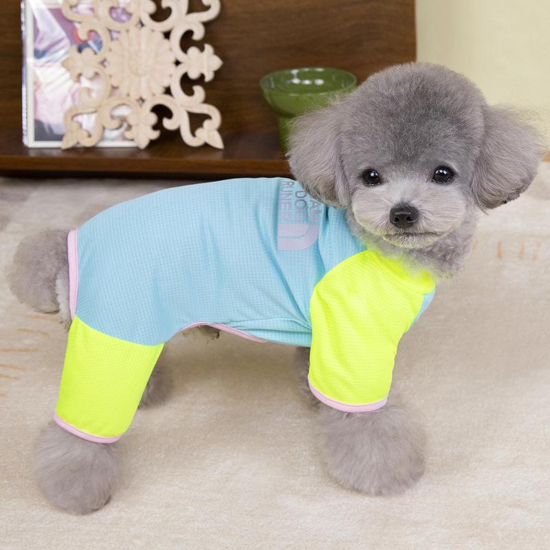 

Эластичный питомец, чем медведь, одежда для собак, летняя тонкая прохладная одежда на четыре лапы, пылезащитные брюки XXL синий