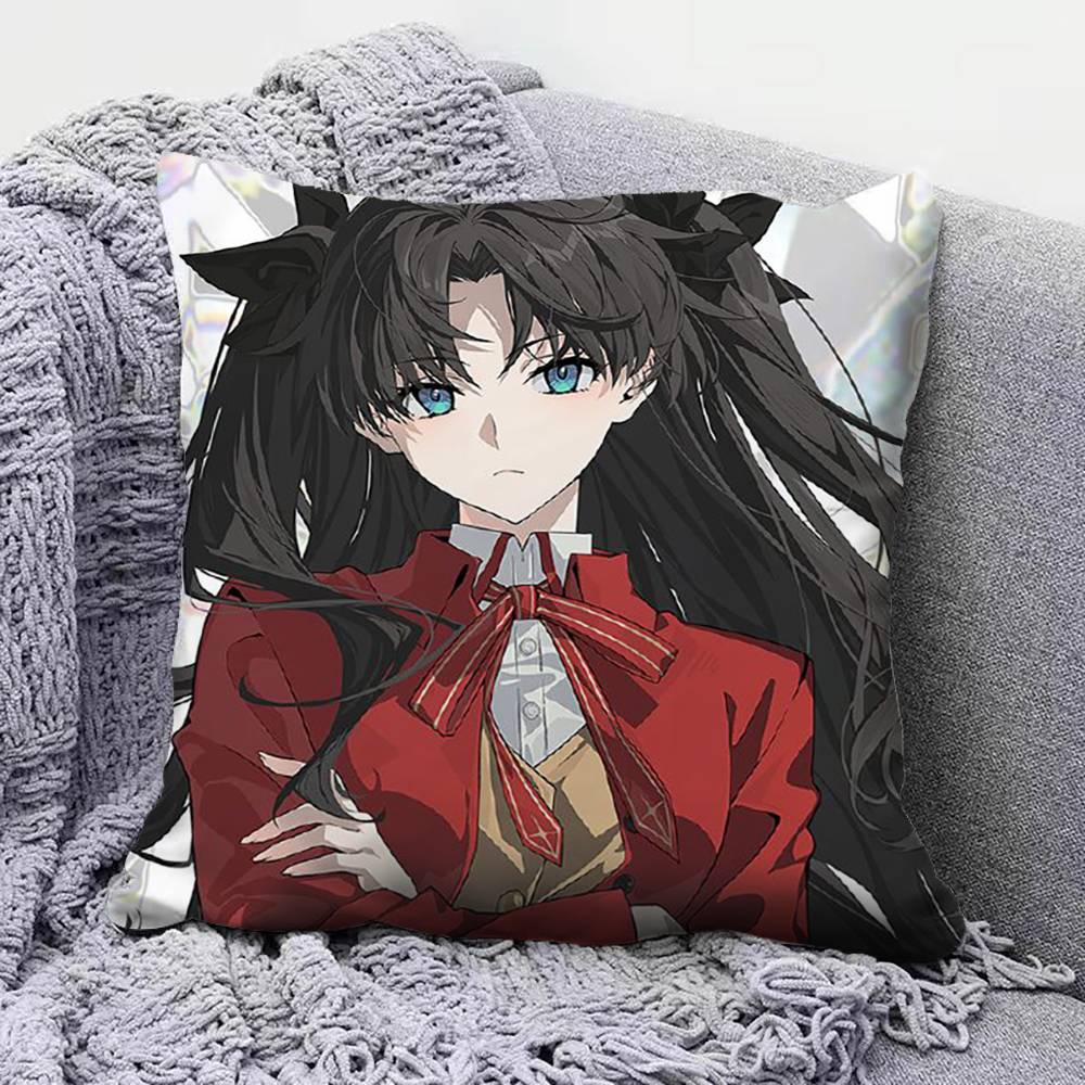 Tohsaka Rin Anime Girl Fate Stay Night Home Sofa Cushion Covers and Aecorative Custom Pillow Covers