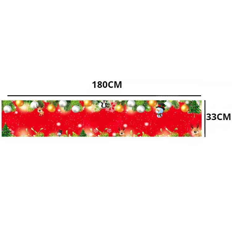 Christmas Table Flag Santa Claus Snowman Snow Scene Home Tablecloth New Year Gift Christmas Decorations 2023 Christmas Supplies