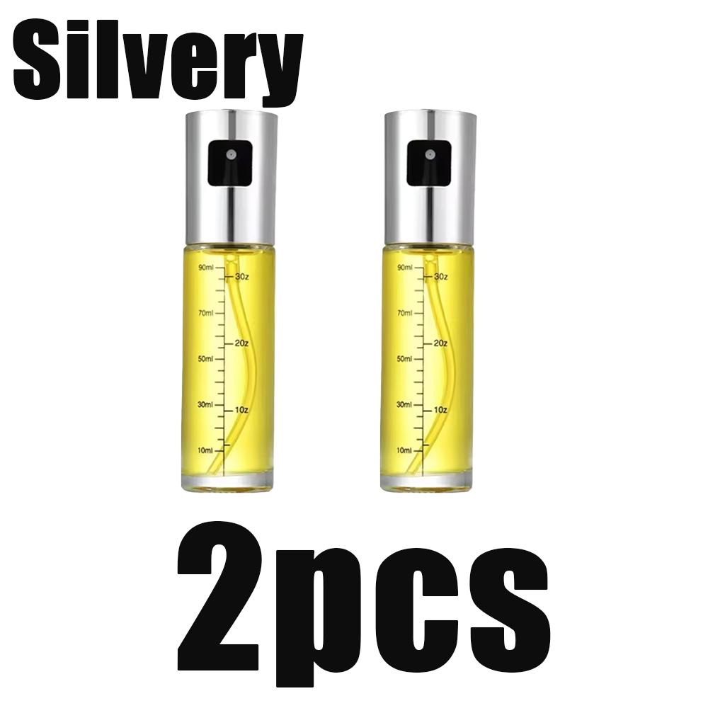 1/2pcs Glass Oil Sprayer Condiment Bottle Vinegar Bottle Leak-Proof For Barbecue And Air Fryer Seasoning Condiment Spray Bottle