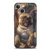 French Bulldog Dog Pet Luxury Phone Case For iPhone 17 Air 16 Plus 13 15 14 12 11 Pro MAX 7 8 SE Soft TPU Black Cover